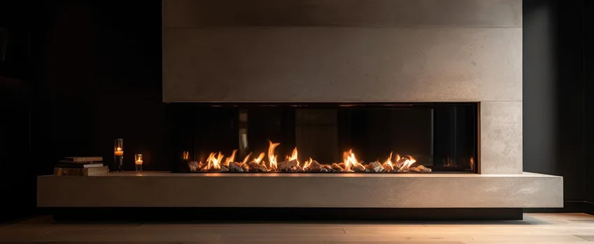 Gas Fireplace Ember Bed Design Services in The Woodlands, Texas