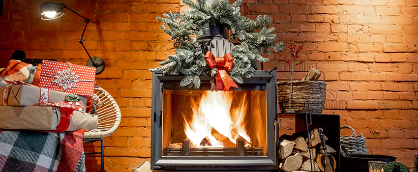 Travis Industries Linear Gas Fireplace Installation in The Woodlands, Texas