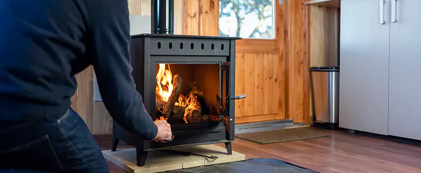 Open Hearth Wood Fireplace Installation in The Woodlands, TX