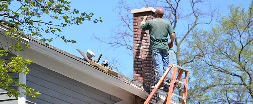 Vinyl and PVC Chimney Flashing Installation in The Woodlands, TX