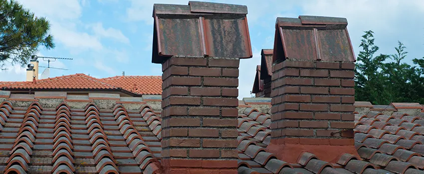 Chimney Maintenance for Cracked Tiles in The Woodlands, Texas