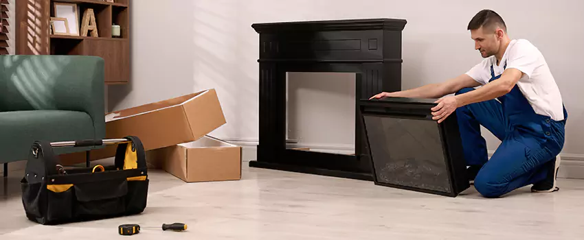 Old Rusted Metal Fireplace Repair And Replacement in The Woodlands, TX