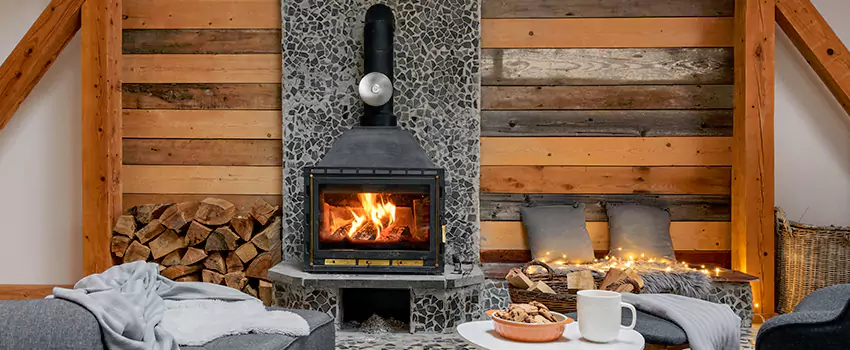 Thelin Hearth Products Direct Vent Gas Stove Fireplace Inspection in The Woodlands, Texas